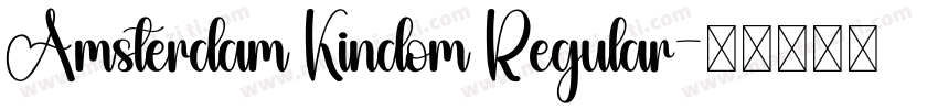 Amsterdam Kindom Regular字体转换